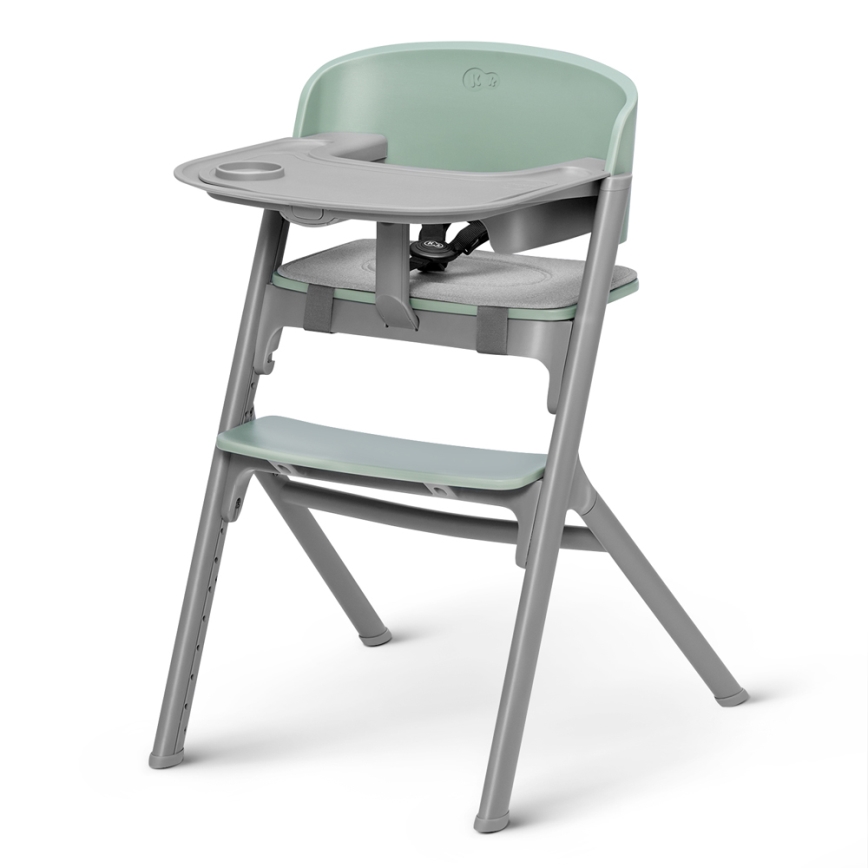 KINDERKRAFT SELECT - Detská jedálenská stolička 3v1 LIVY Premium Olive green + ležadlo CALMEE