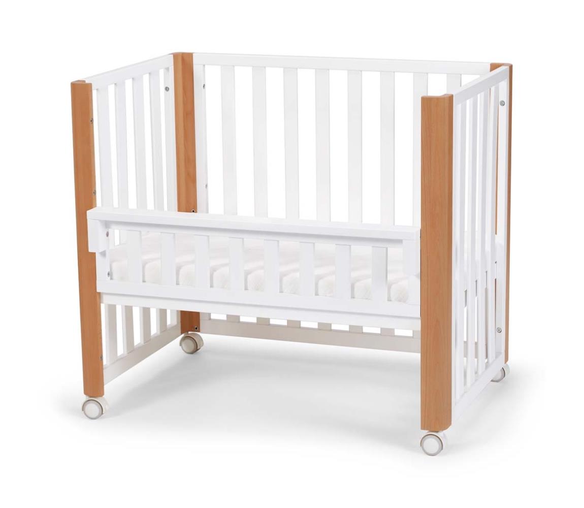KINDERKRAFT SELECT - Detská postieľka 4v1 KOYA Premium buk/borovica KFKOYA00WHT0000