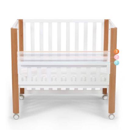KINDERKRAFT SELECT - Detská postieľka 4v1 KOYA Premium buk/borovica