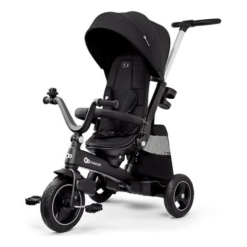KINDERKRAFT SELECT - Detská trojkolka 5v1 EASYTWIST Premium čierna