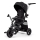 KINDERKRAFT SELECT - Detská trojkolka 5v1 EASYTWIST Premium čierna