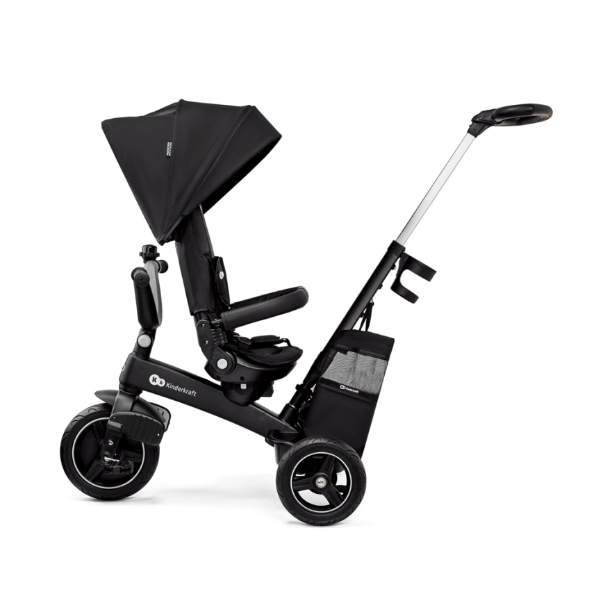 KINDERKRAFT SELECT - Detská trojkolka 5v1 EASYTWIST Premium čierna