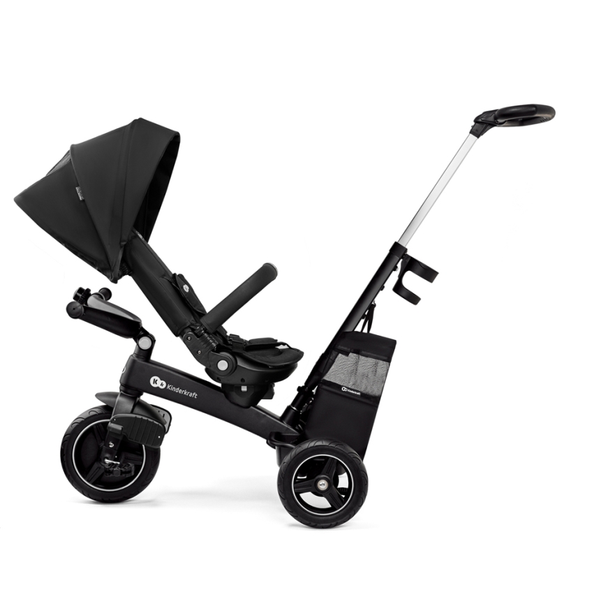 KINDERKRAFT SELECT - Detská trojkolka 5v1 EASYTWIST Premium čierna