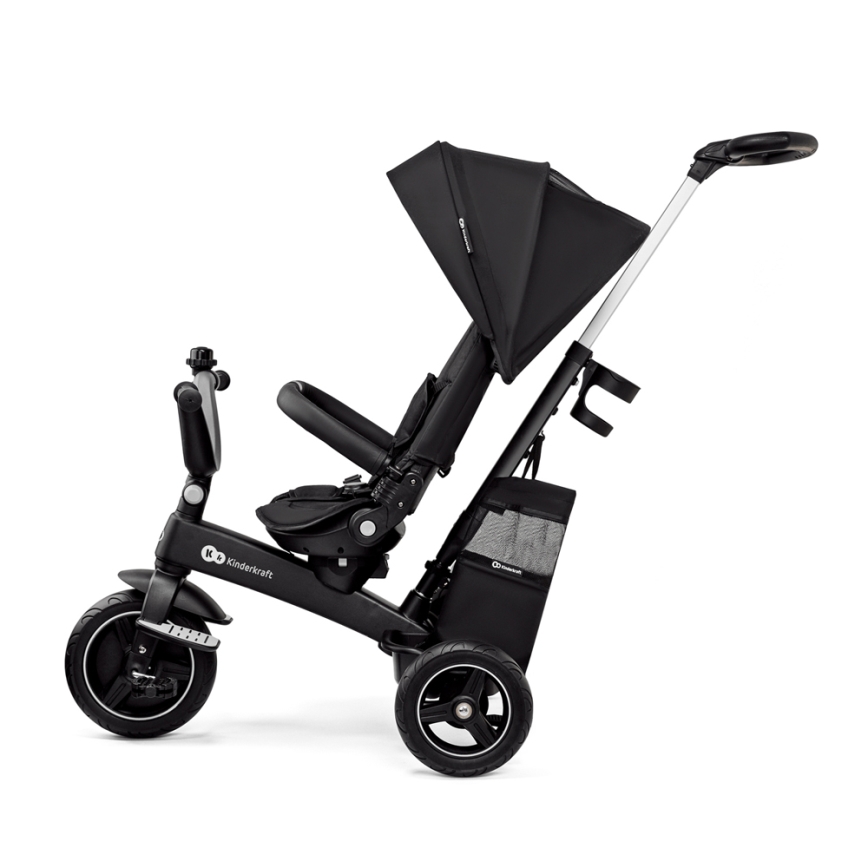 KINDERKRAFT SELECT - Detská trojkolka 5v1 EASYTWIST Premium čierna