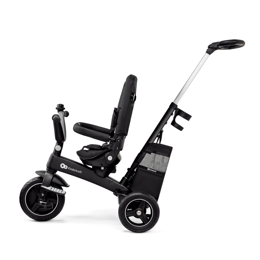 KINDERKRAFT SELECT - Detská trojkolka 5v1 EASYTWIST Premium čierna