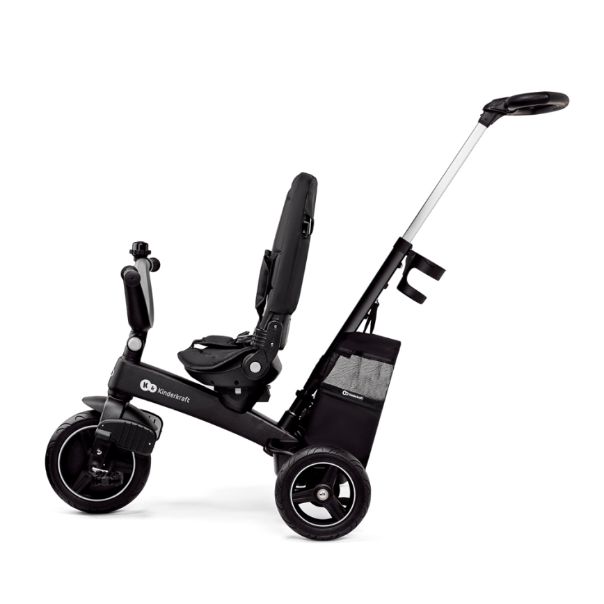 KINDERKRAFT SELECT - Detská trojkolka 5v1 EASYTWIST Premium čierna