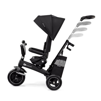KINDERKRAFT SELECT - Detská trojkolka 5v1 EASYTWIST Premium čierna