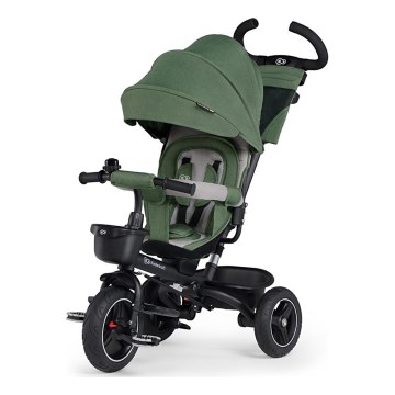 KINDERKRAFT SELECT - Detská trojkolka SPINSTEP Premium zelená