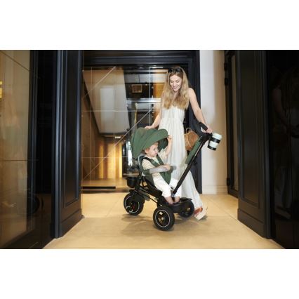 KINDERKRAFT SELECT - Detská trojkolka SPINSTEP Premium zelená