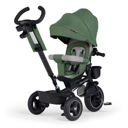 KINDERKRAFT SELECT - Detská trojkolka SPINSTEP Premium zelená