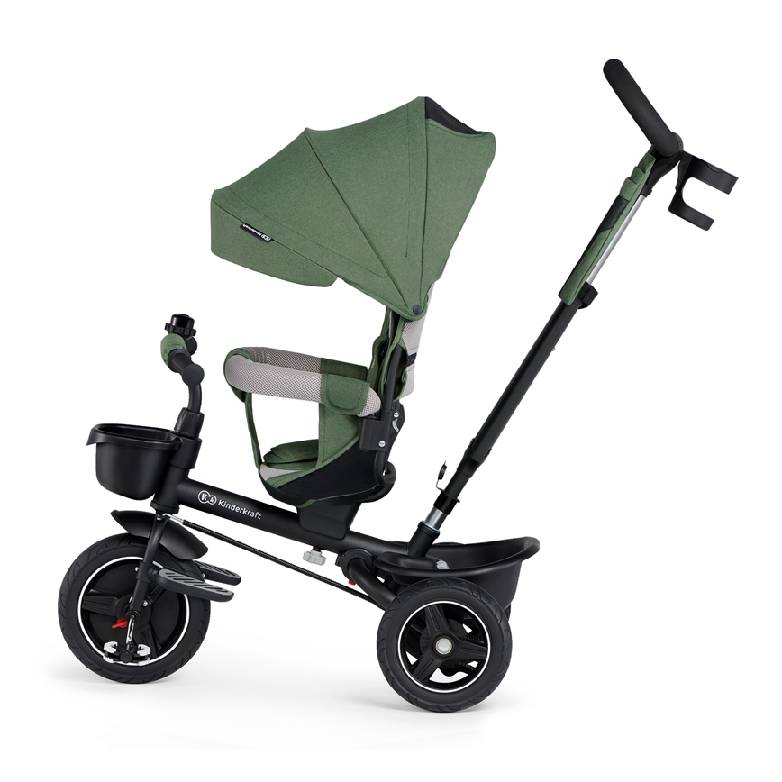 KINDERKRAFT SELECT - Detská trojkolka SPINSTEP Premium zelená
