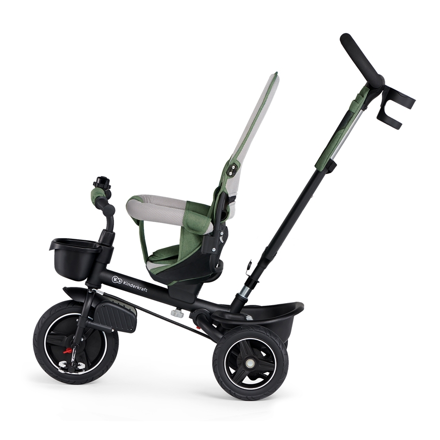 KINDERKRAFT SELECT - Detská trojkolka SPINSTEP Premium zelená