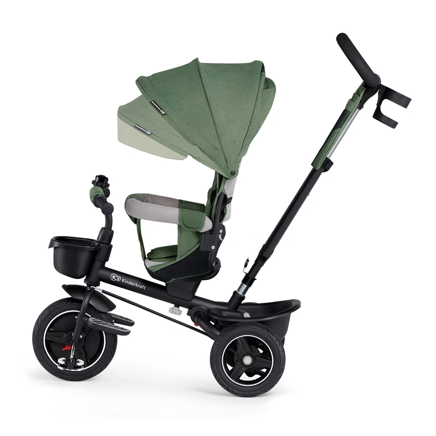 KINDERKRAFT SELECT - Detská trojkolka SPINSTEP Premium zelená