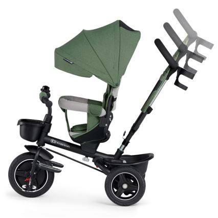 KINDERKRAFT SELECT - Detská trojkolka SPINSTEP Premium zelená