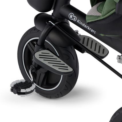 KINDERKRAFT SELECT - Detská trojkolka SPINSTEP Premium zelená