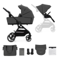 KINDERKRAFT SELECT - Kombinovaný kočík 2v1 YOXI Moonlight grey
