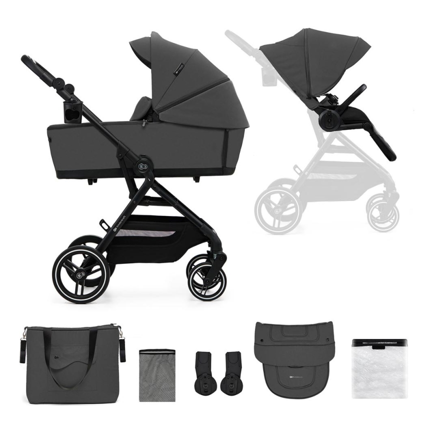 KINDERKRAFT SELECT - Kombinovaný kočík 2v1 YOXI Moonlight grey