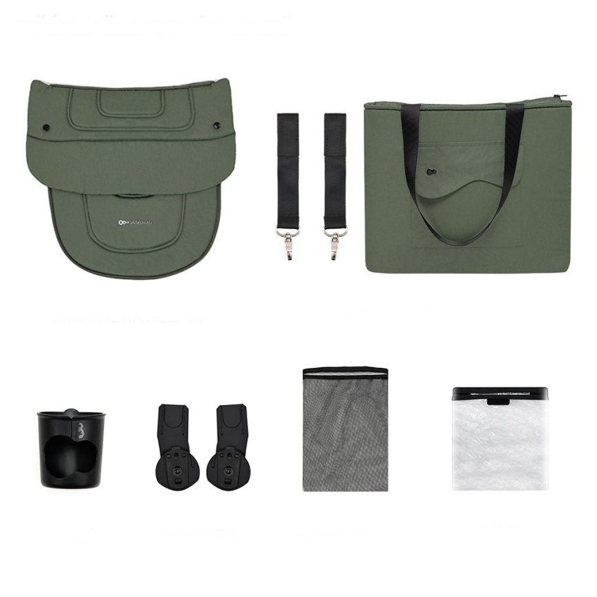 KINDERKRAFT SELECT - Kombinovaný kočík 2v1 YOXI Mystic zelená