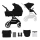 KINDERKRAFT SELECT - Kombinovaný kočík 2v1 YOXI Pure black