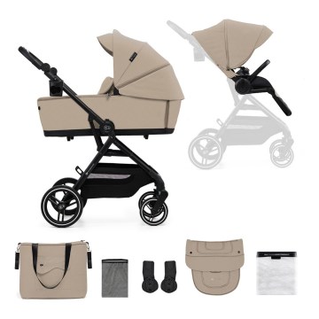 KINDERKRAFT SELECT - Kombinovaný kočík 2v1 YOXI Sand beige