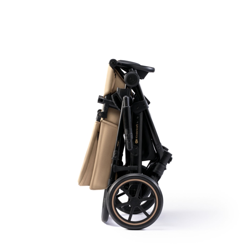 KINDERKRAFT SELECT - Kombinovaný kočík 3v1 PRIME 2 Premium Sandrose beige + autosedačka