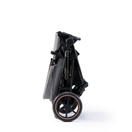 KINDERKRAFT SELECT - Kombinovaný kočík 3v1 PRIME 2 Premium Shadow grey + autosedačka