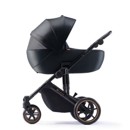 KINDERKRAFT SELECT - Kombinovaný kočík 3v1 PRIME 2 Premium Venezian black + autosedačka