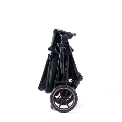 KINDERKRAFT SELECT - Kombinovaný kočík 3v1 PRIME 2 Premium Venezian black + autosedačka