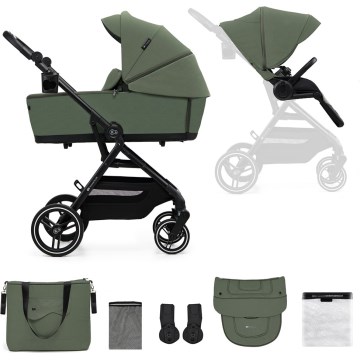 KINDERKRAFT SELECT - Športový kočík 2v1 YOXI Mystic green