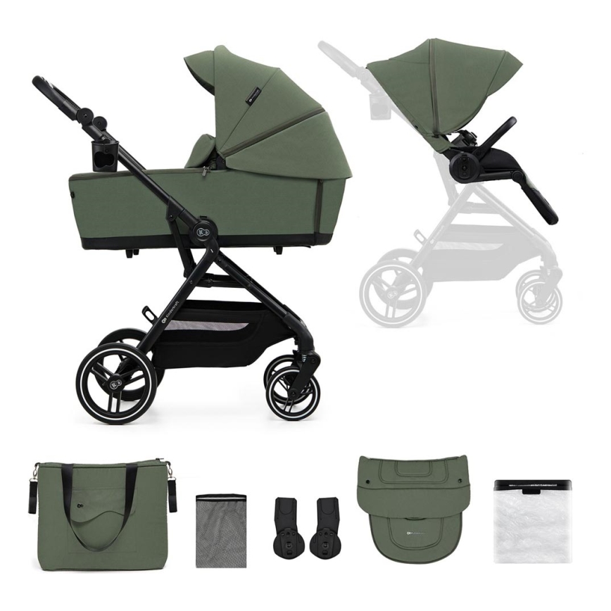 KINDERKRAFT SELECT - Športový kočík 2v1 YOXI Mystic green