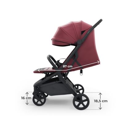 KINDERKRAFT SELECT - Športový kočík NUBI 3 Dark Ruby