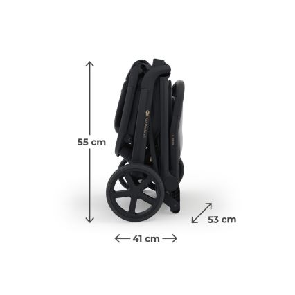 KINDERKRAFT SELECT - Športový kočík NUBI 3 Midnight Black