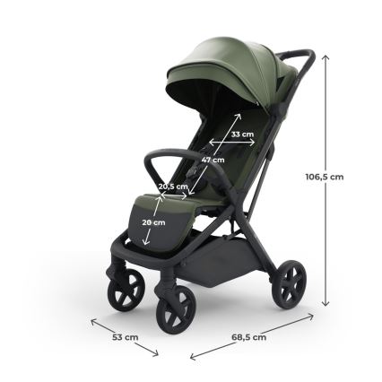 KINDERKRAFT SELECT - Športový kočík NUBI 3 Mystic Green