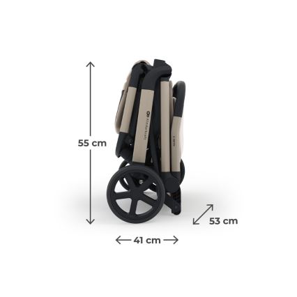 KINDERKRAFT SELECT - Športový kočík NUBI 3 pieskovo-béžový