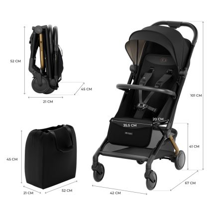 KINDERKRAFT SELECT - Športový kočík PILOT 2 čierna