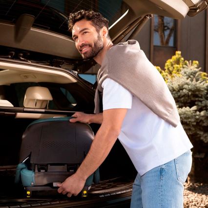 KINDERKRAFT - Skladacia autosedačka UNITY 2 i-Size 100-150 cm tmavomodrá