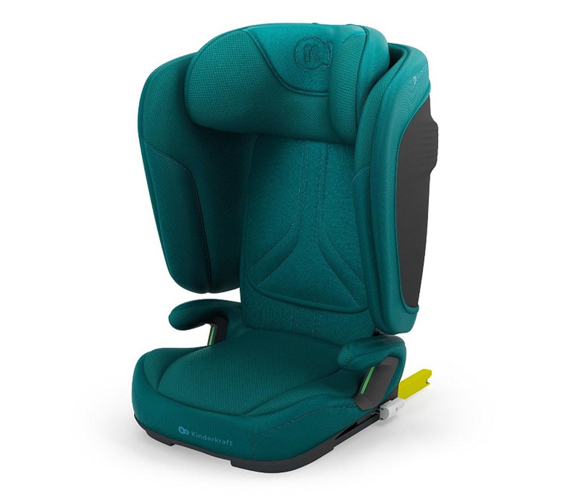 KINDERKRAFT - Skladacia autosedačka UNITY 2 i-Size 100-150 cm tyrkysová KCUNIT02GRE0000