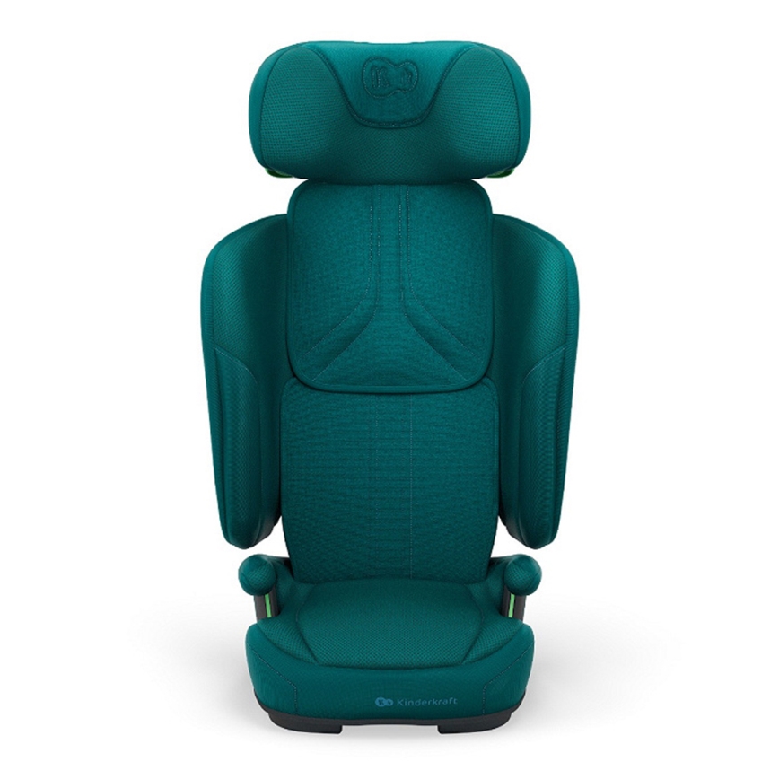 KINDERKRAFT - Skladacia autosedačka UNITY 2 i-Size 100-150 cm tyrkysová