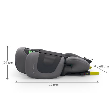 KINDERKRAFT - Skladacia autosedačka XPAND 2 PRO 100-150 cm sivá