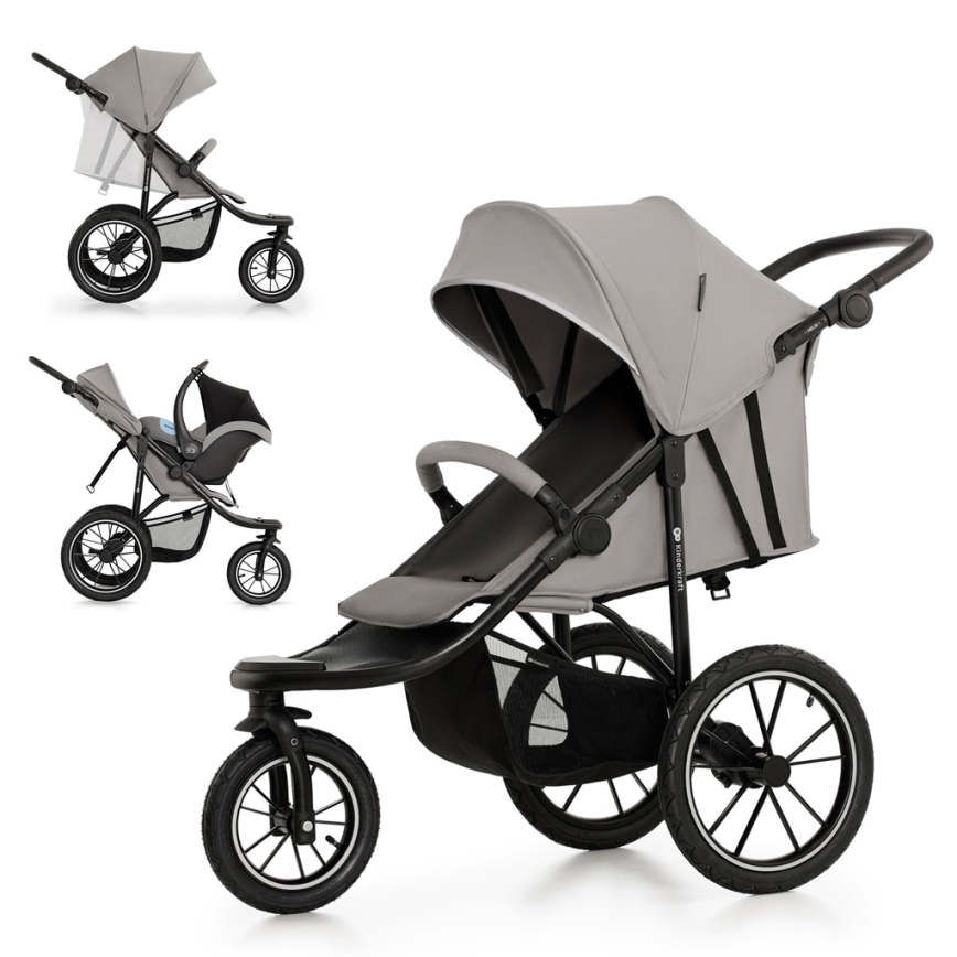 KINDERKRAFT - Športový kočík HELSI2 šedá