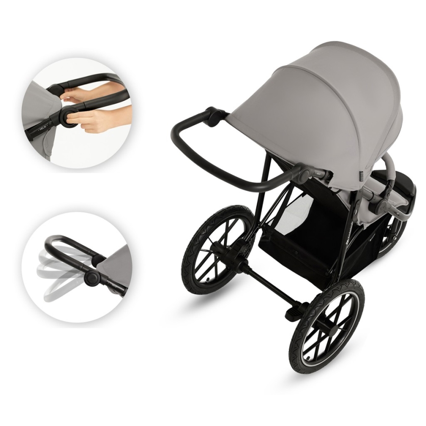 KINDERKRAFT - Športový kočík HELSI2 šedá