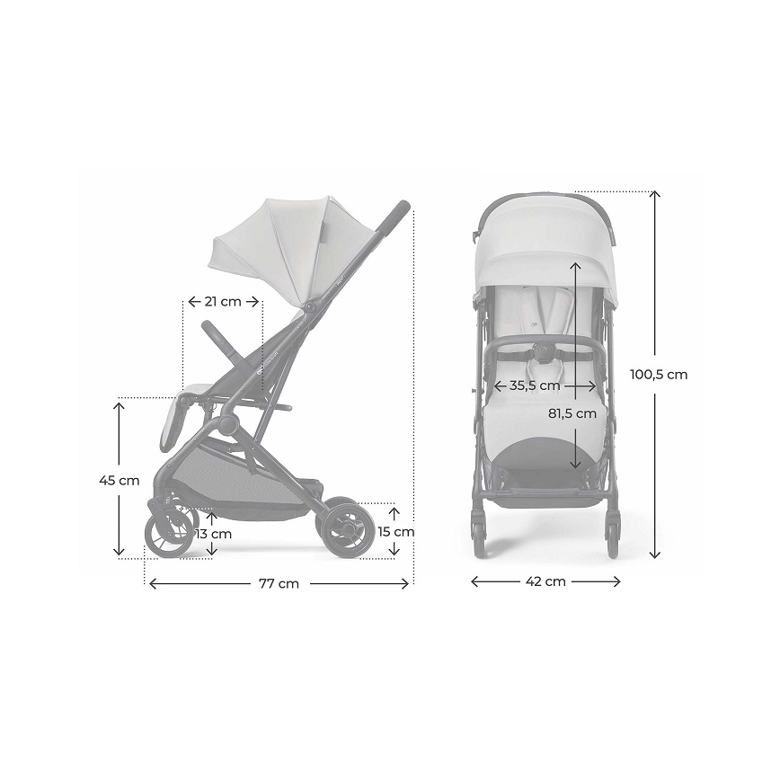 KINDERKRAFT - Športový kočík INDY 3 Urban Grey