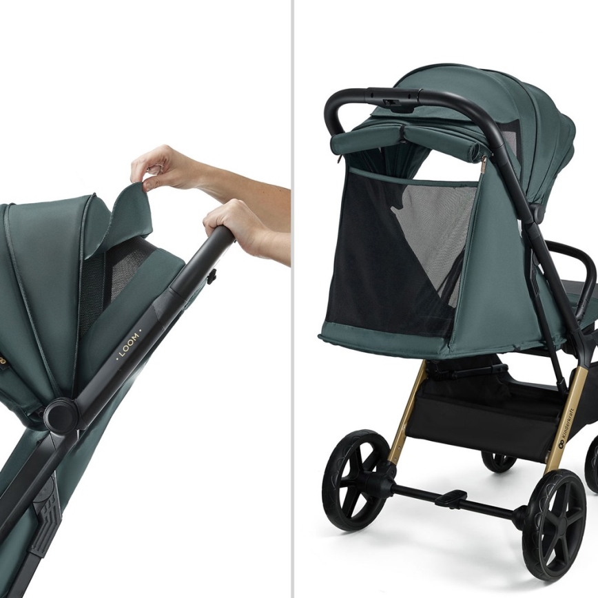 KINDERKRAFT - Športový kočík LOOM zelená