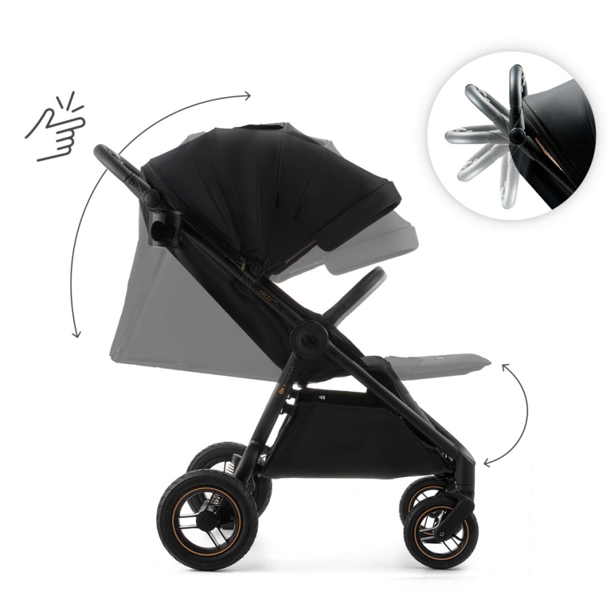 KINDERKRAFT - Športový kočík MITZY Air Black
