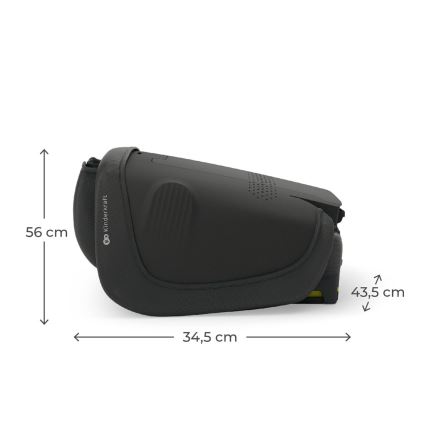 KINDERKRAFT - Zložiteľná autosedačka UNITY 2 i-Size 100-150 cm čierna