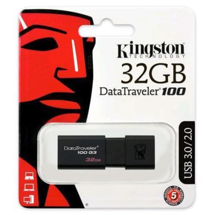 Kingston - Flash Disk DATATRAVELER 100 G3 USB 3.0 32GB čierna