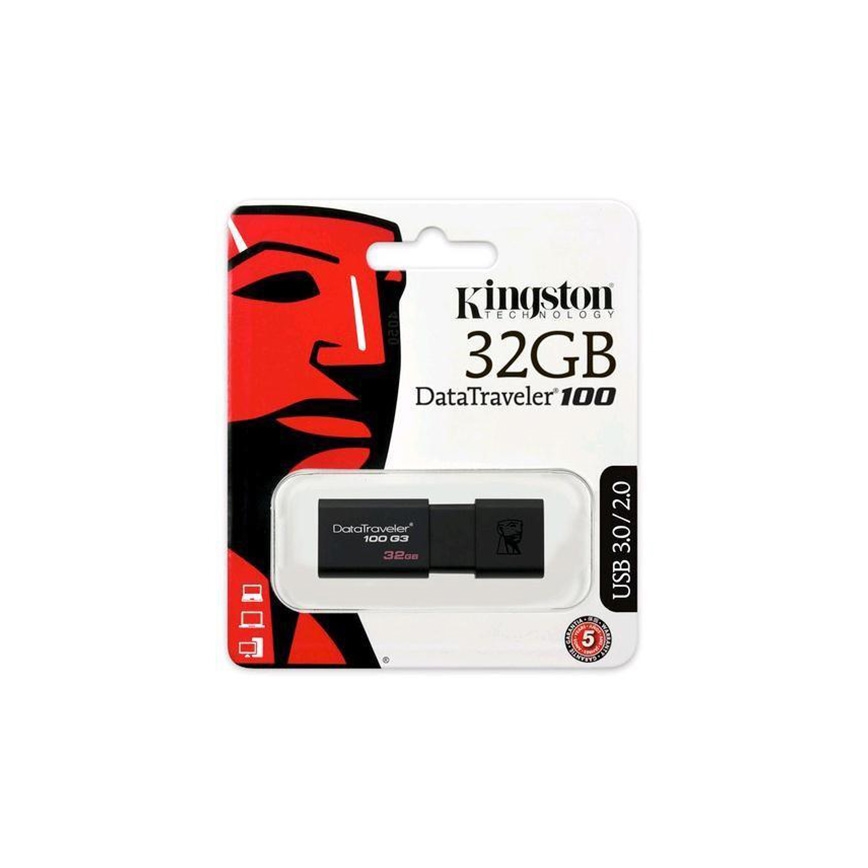 Kingston - Flash Disk DATATRAVELER 100 G3 USB 3.0 32GB čierna