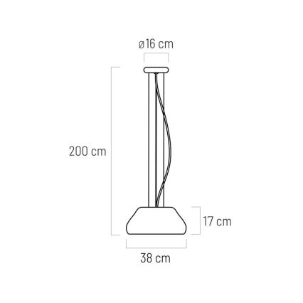 LED na lanku PADDY LED/24W/230V biela