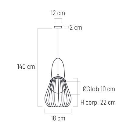 Nástenná lampa MEMORY 1xG9/4W/230V čierna/hnedá