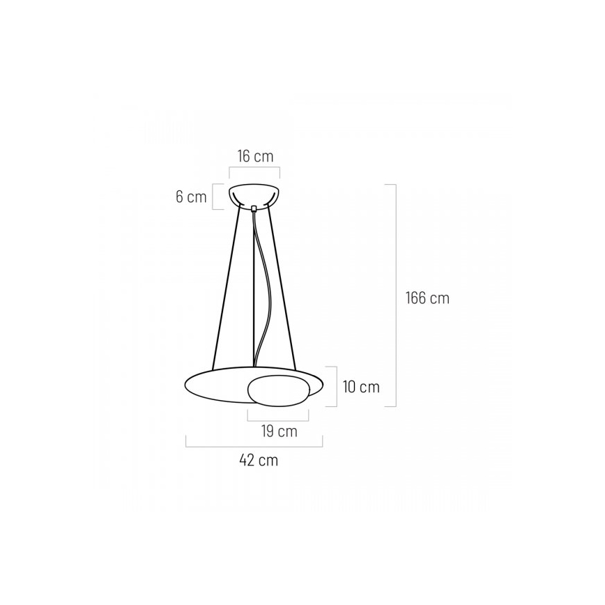 LED Luster na lanku PETIT LED/12W/230V čierna